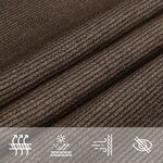 vidaXL Voile d'ombrage 160 g/m² Marron 4x4 m PEHD