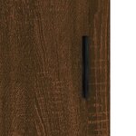 vidaXL Armoires murales 2 Pièces chêne marron 69 5x34x90 cm