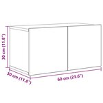 vidaXL Ensemble meuble TV 6 Pièces Bois ancien 80 x 30 x 30 cm