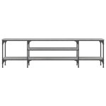 vidaXL Meuble TV sonoma gris 161x35x45 cm bois d'ingénierie et fer