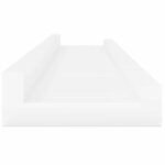 vidaXL Étagères murales 2 Pièces Blanc brillant 60x9x3 cm