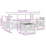 vidaXL Ensemble de canapés d'extérieur 5 pc Naturel et Beige
