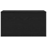 vidaXL Boîte de Rangement Chêne noir 84 x 42 x 46 cm Bois d'ingénierie