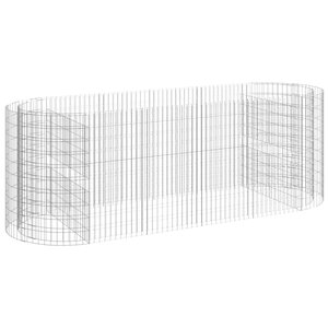 vidaXL Lit surélevé à gabion Fer galvanisé 300x100x100 cm