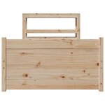 vidaXL Cadre de lit avec tête de lit sans matelas 90x200 cm