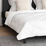 vidaXL Couette Autre avec oreiller 3 Pièces Blanc 240 x 260 cm Microfibre