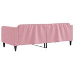 vidaXL Lit de repos sans matelas rose 90x200 cm velours