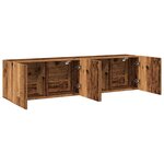 vidaXL Meubles TV muraux 2 Pièces vieux bois 80x30x41 cm