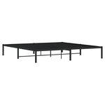 vidaXL Cadre de lit métal sans matelas noir 193x203 cm
