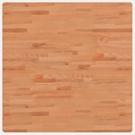 vidaXL Dessus de table 90x90x2 5 cm carré bois massif de hêtre