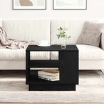 vidaXL Table basse Chêne noir 55 x 55 x 42 cm Bois d'ingénierie