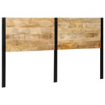 vidaXL Tête de lit 180 cm bois massif manguier et fer