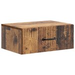 vidaXL Cabinet de chevet mural 2 pc Bois ancien 49 x 34 5 x 20 cm
