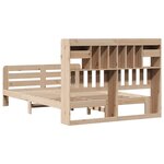 vidaXL Lit bibliothèque sans matelas 150x200 cm bois massif de pin