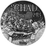Monnaie JULIUS CAESAR Masters of War 2 Oz Argent 10000 Francs Chad 2025 (PRÉCOMMANDE)