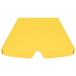 vidaXL Toit de rechange de balançoire Jaune 150/130x105/70 cm