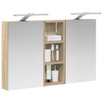 vidaXL Ensemble de Meubles de Salle de Bain 3 Pièces 80 x 10 5 x 50 cm