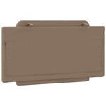 vidaXL Coussin de tête de lit Zadar cappuccino 100 cm similicuir