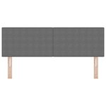 vidaXL Tête de lit LED avec tête de lit Gris clair 144 cm Polyester