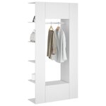 vidaXL Armoires de couloir 2 Pièces blanc Bois d'ingénierie