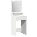 vidaXL Coiffeuse avec étagère Blanc 50 x 41 x 135 cm Bois d'ingénierie