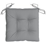 vidaXL Coussins de chaise lot de 6 gris 50x50x7 cm tissu oxford