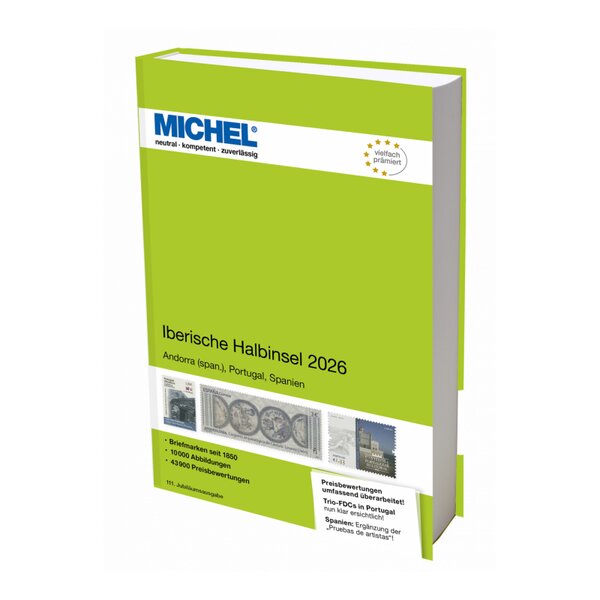 Catalogue de cotation Michel timbres de péninsule Ibérique édition 2026.