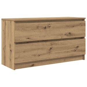 vidaXL Meuble TV chêne artisanal 100x35x54 cm bois d'ingénierie
