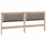 vidaXL Tête de lit Autre Marron 180 cm Bois massif en pin