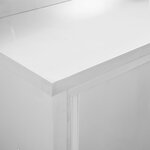 vidaXL Tables avec portes coulissantes 2 Pièces 200x50x(95-97) cm Inox