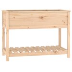 vidaXL Jardinière avec étagère 111 5x54x81 cm Bois massif de pin