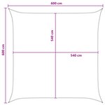vidaXL Voile d'ombre Jaune et blanc 6 x 6 m HDPE