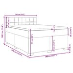 vidaXL Sommier à lattes de lit avec matelas Crème 140x190 cm Tissu