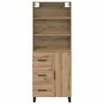 vidaXL Haut Armoire avec tiroir Chêne artisanal 69 5 x 34 x 180 cm