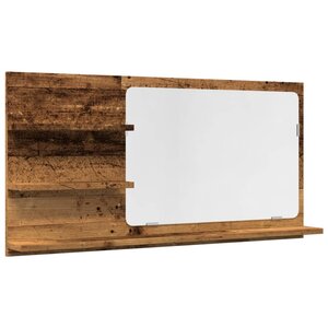 vidaXL Armoire à miroir de salle de bain vieux bois bois d'ingénierie