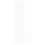 vidaXL Armoire murale blanc brillant 34 5x34x90 cm
