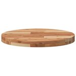 vidaXL Dessus de table rond Ø50x4 cm bois massif d'acacia