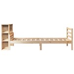 vidaXL Lit bibliothèque sans matelas 100x200 cm bois massif de pin