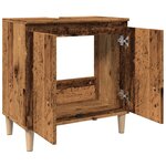 vidaXL Armoire d'évier vieux bois 58x33x60 cm bois d'ingénierie