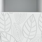 vidaXL Meuble TV 102 x 34 5 x 50 cm Blanc Bois d'ingénierie