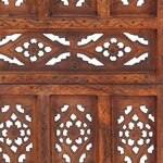 vidaXL Cloison de séparation 3 panneaux Marron 120x165cm Bois manguier