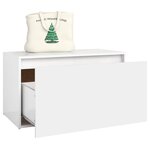 vidaXL Banc d'entrée 80x40x45 cm Blanc Bois d’ingénierie