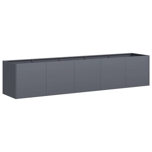 vidaXL Jardinière anthracite 200x40x40 cm acier laminé à froid