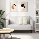vidaXL Coussin de Dos Crème 45 x 24 x 50 cm Velours