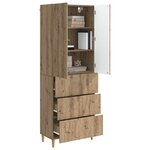 vidaXL Ensemble de Meubles 2 Pièces Chêne artisanal 66 x 34 5 x 90 cm