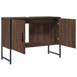 vidaXL Armoire lavabo de salle de bain chêne marron bois d'ingénierie