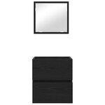 vidaXL Cabinet de Salle de Bain Chêne noir 41 x 38.5 x 45 cm
