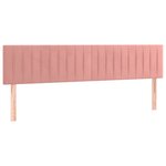 vidaXL Sommier à lattes de lit avec matelas Rose 160x200 cm Velours