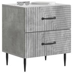 vidaXL Cabinet de chevet Gris béton 43 x 34 5 x 47 5 cm