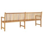 vidaXL Banc de jardin 228 cm bois de teck solide
